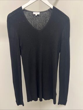 Escada Black V-Neck Slim Men's Sweater